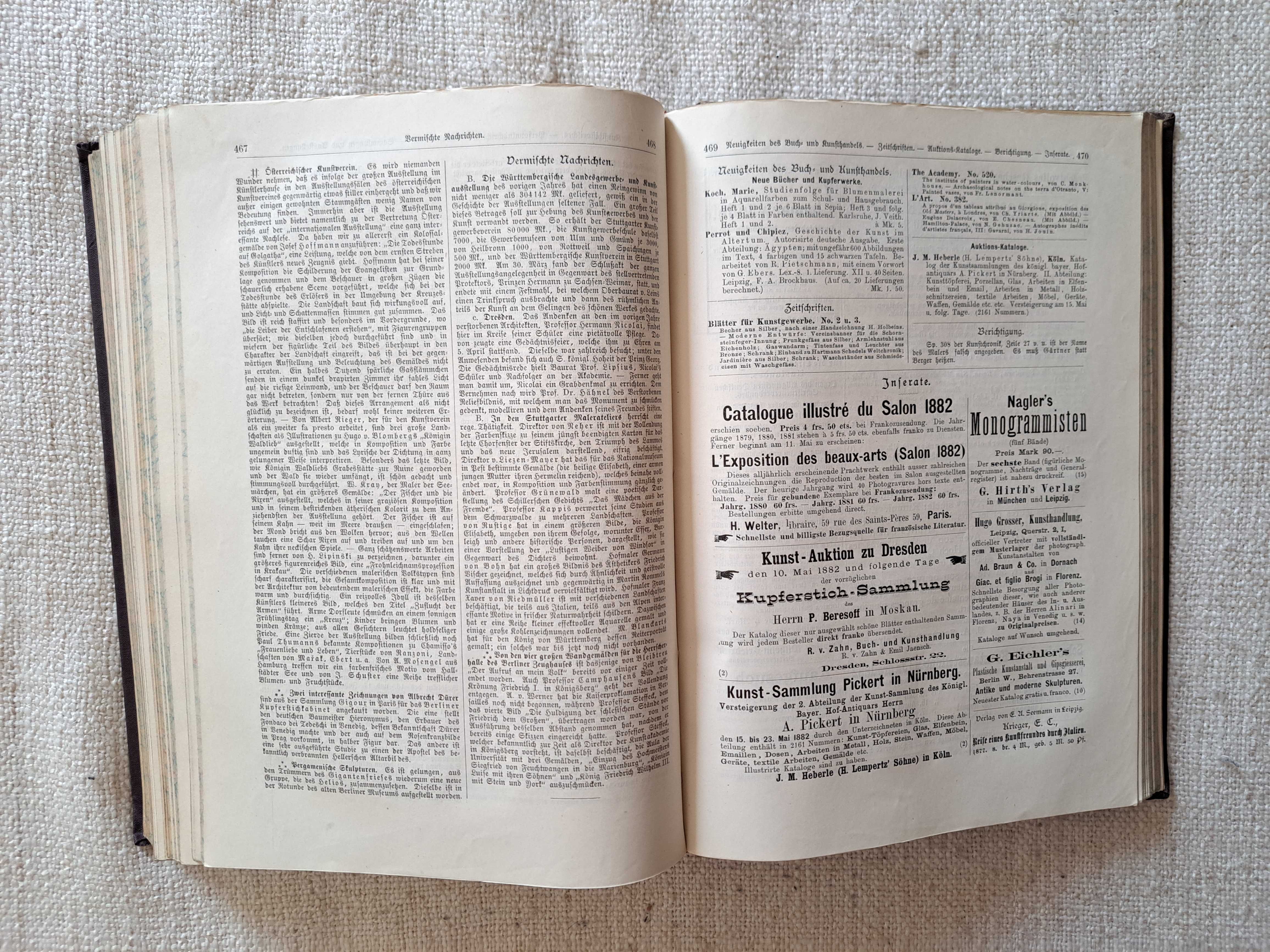 1882 rok. Magazyn Sztuk Pięknych. Tom XVII