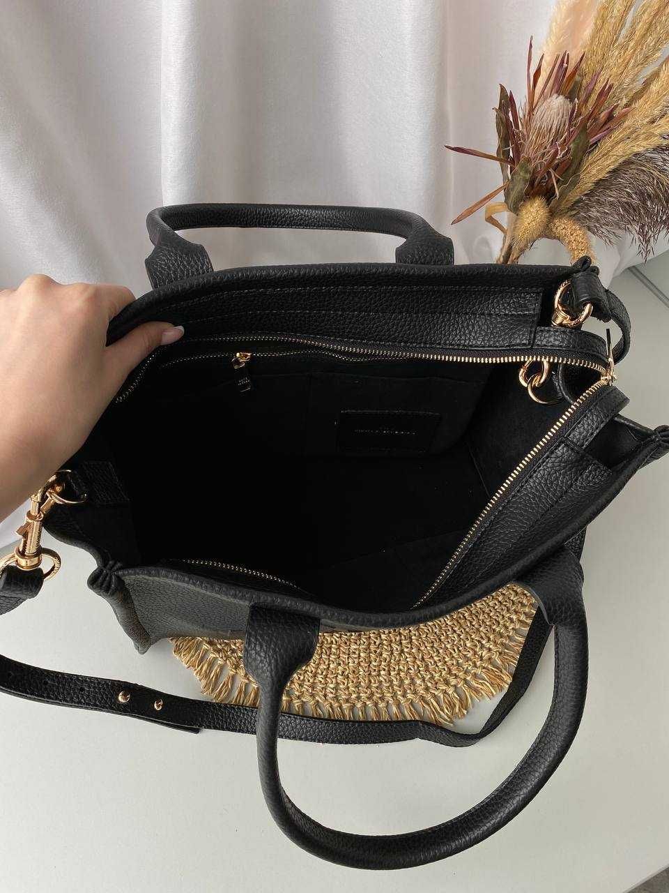 Torba damska shopper MJ Tote Bag Black duza damska torebka