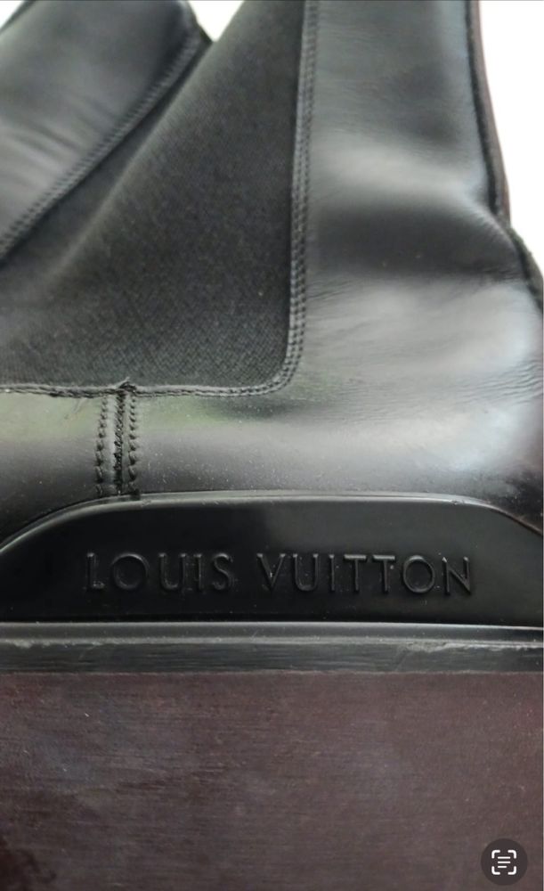 Luksusowe Louis Vuitton buty meskie czarne