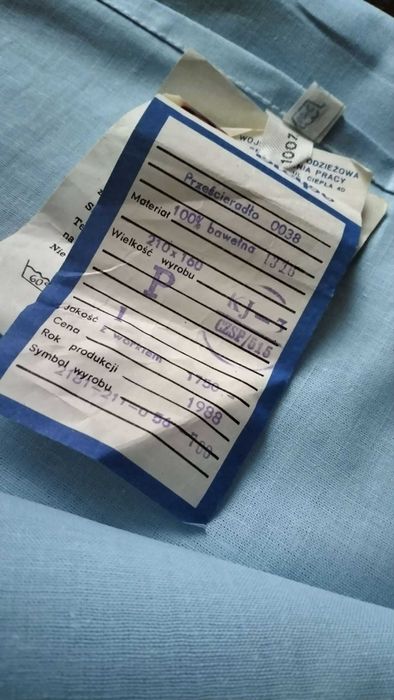 prześcieradło PRL niebieskie 160/210