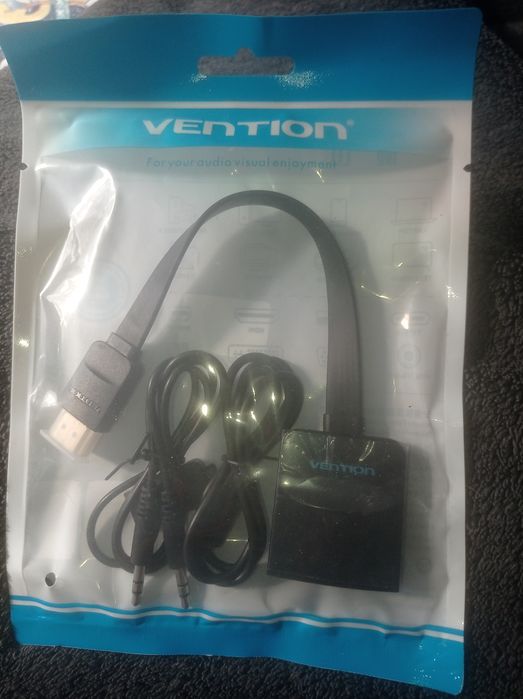 Перехідник Vention HDMI-VGA 0.2 м зі звуком та живленям (ACKBB / 74346