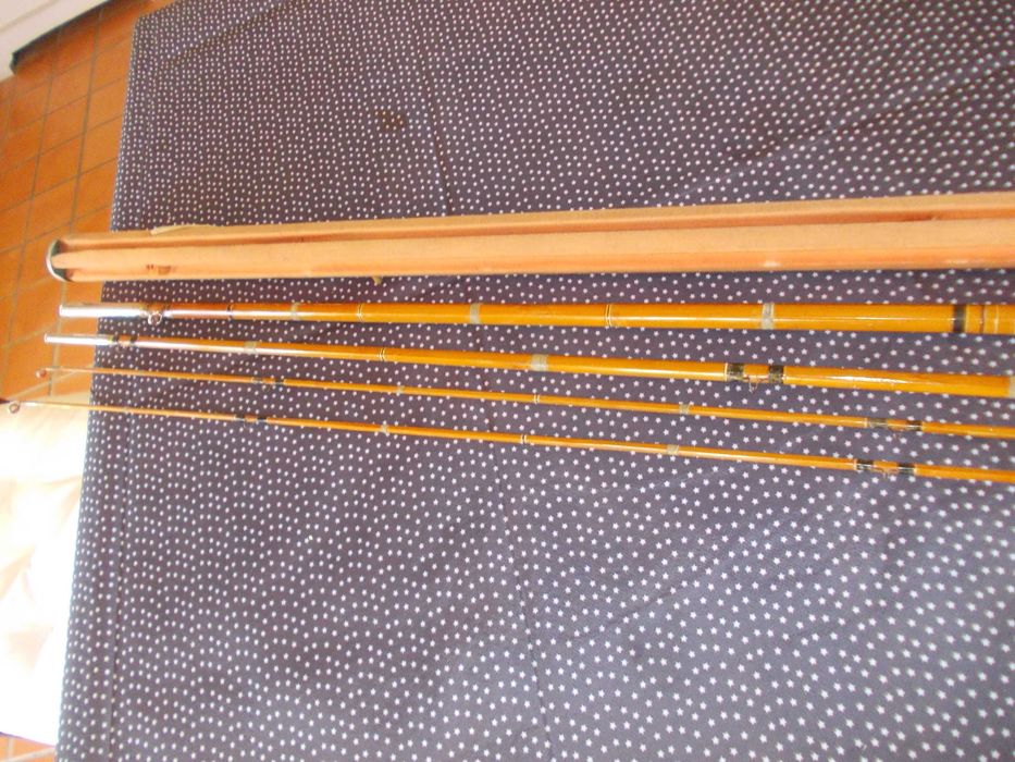 Rara Cana de Pesca Bamboo Sextavado com Caixa de Proteção