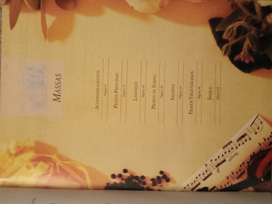 Massas: Acompanhamentos - Pratos principais - Como Novo
