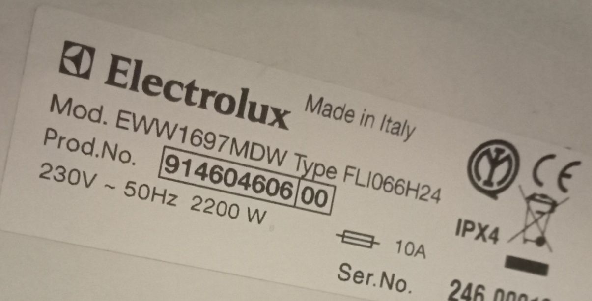 Módulo de Secagem - Electrolux EWW1697MDW