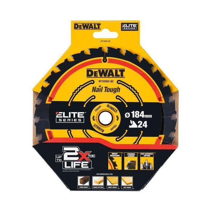 Piła Tarczowa Do Drewna Extreme 184/16Mm 24Z DeWalt