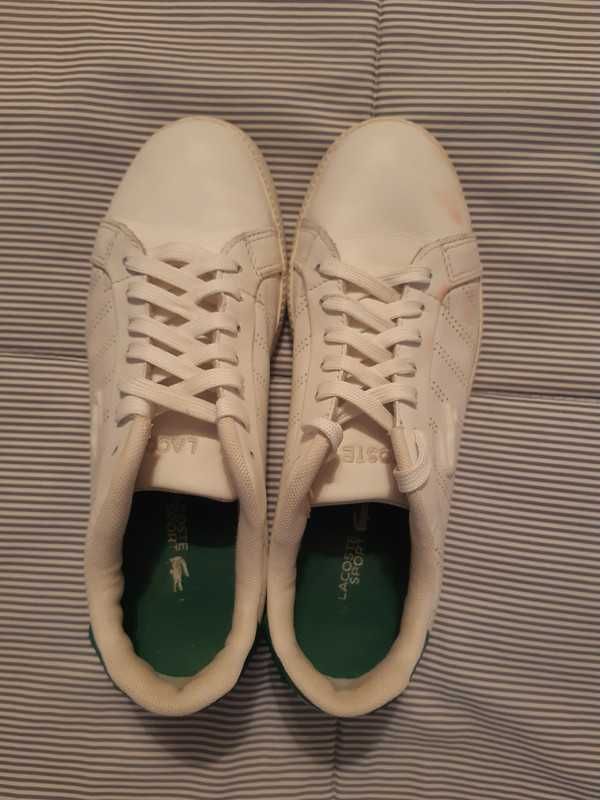 Białe buty sportowe Lacoste, r. 37