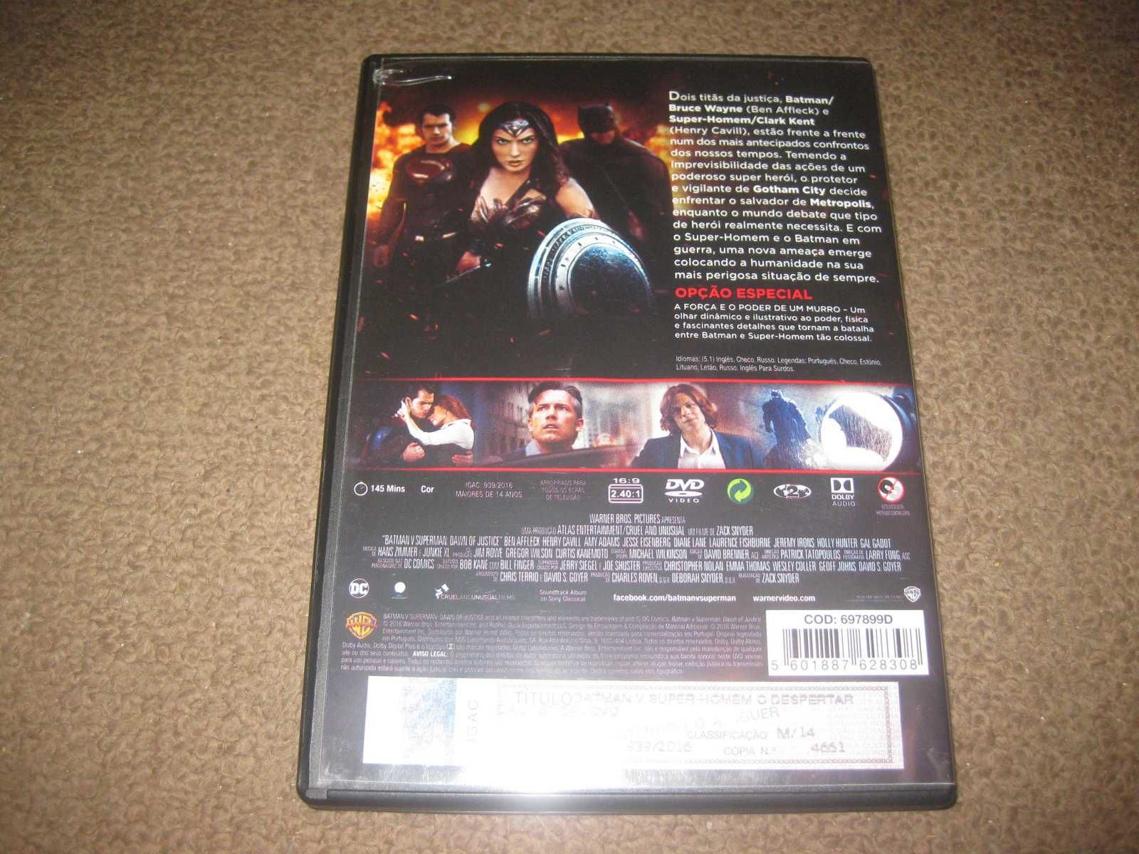 DVD "Batman v Super-Homem: O Despertar da Justiça" com Ben Affleck