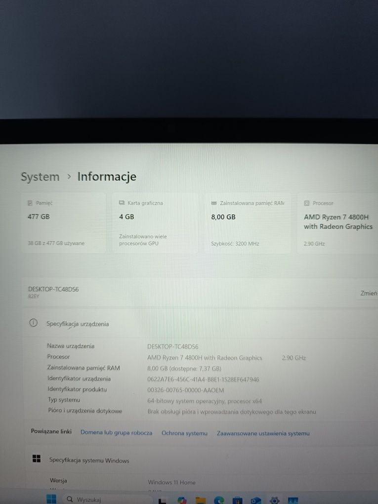 Laptop gamingowy Lenovo IdeaPad Gaming 3 15ARH05