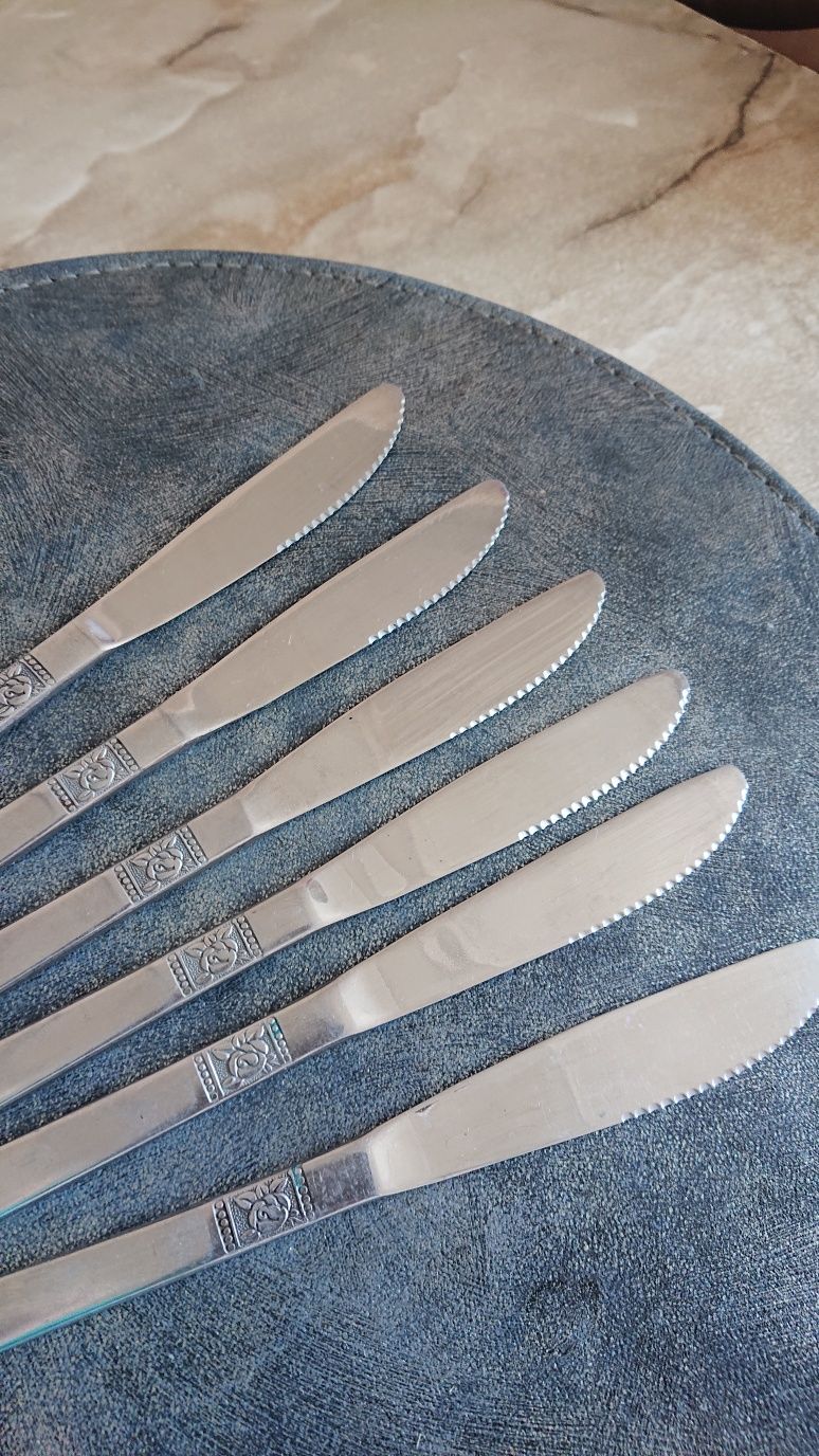 Винтажные столовые ножи rostfrei германия цена за 6 штук