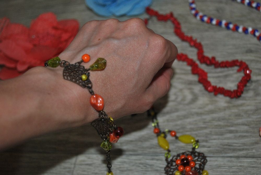 Комплект украшение ожерелье подвеска браслет на подарок