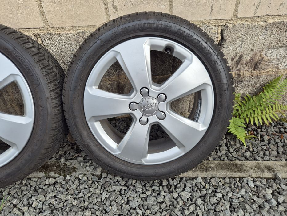 Alufelgi Zimowe 205/50 R17 Audi 5x112 Dunlop 8mm Oryginał