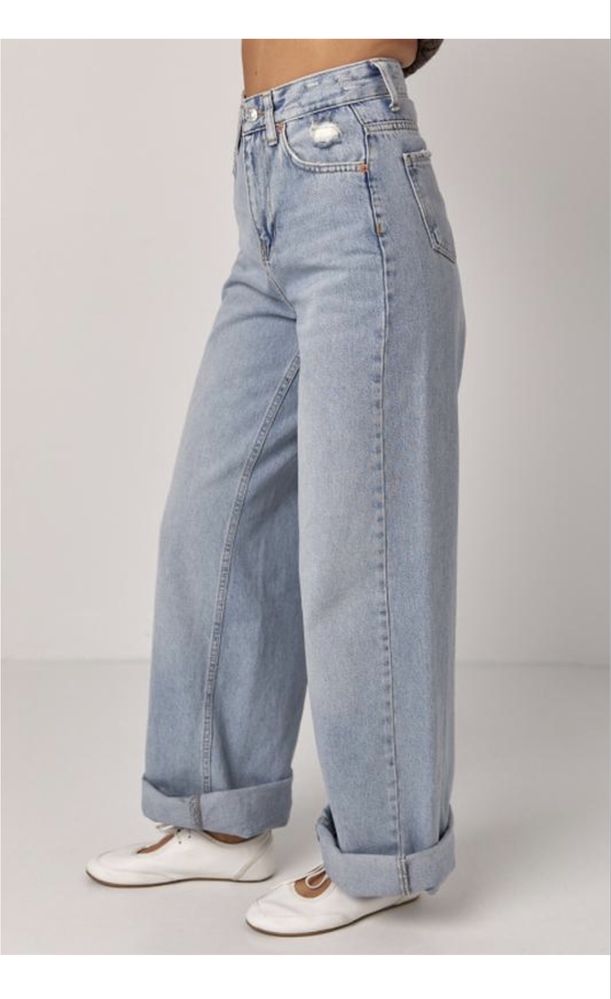 Джинсы wide leg baggy в стилі Zara