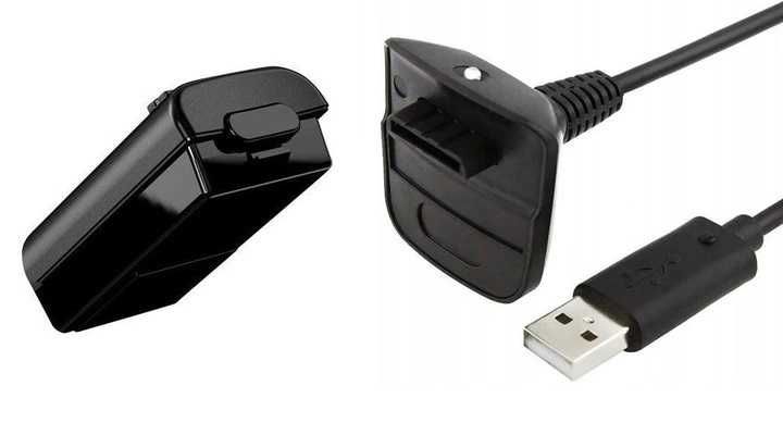 Kabel Play Charge + Bateria Akumulator pada XBOX 360 ** Video-Play