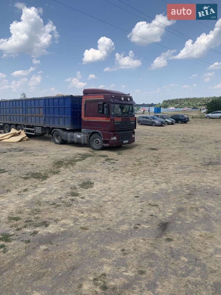 DAF 95XF + зерновоз (бортовий напівпричіп)