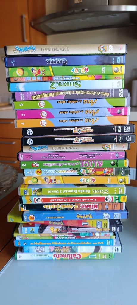 DVD infantis - vários dos 4 aos 6anos