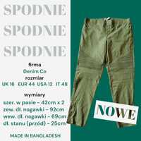 spodnie chinosy khaki 44