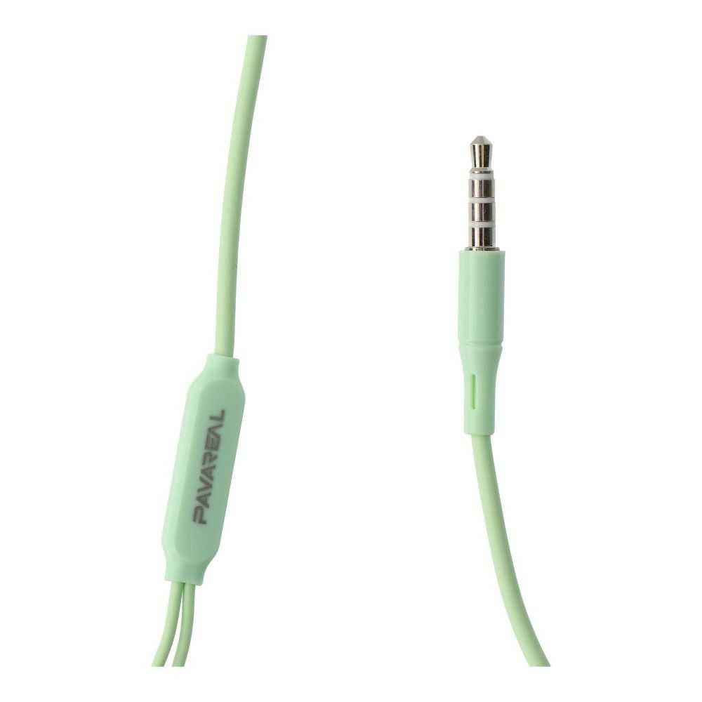 PAVAREAL słuchawki z mikrofonem Jack 3,5mm PA-E65 zielone