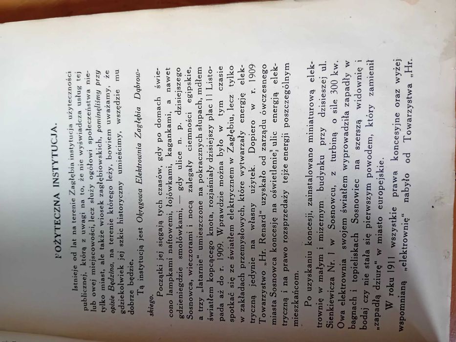 Z przeszlosci Zagłębia Dąbrowskiego Sosnowiec 1932