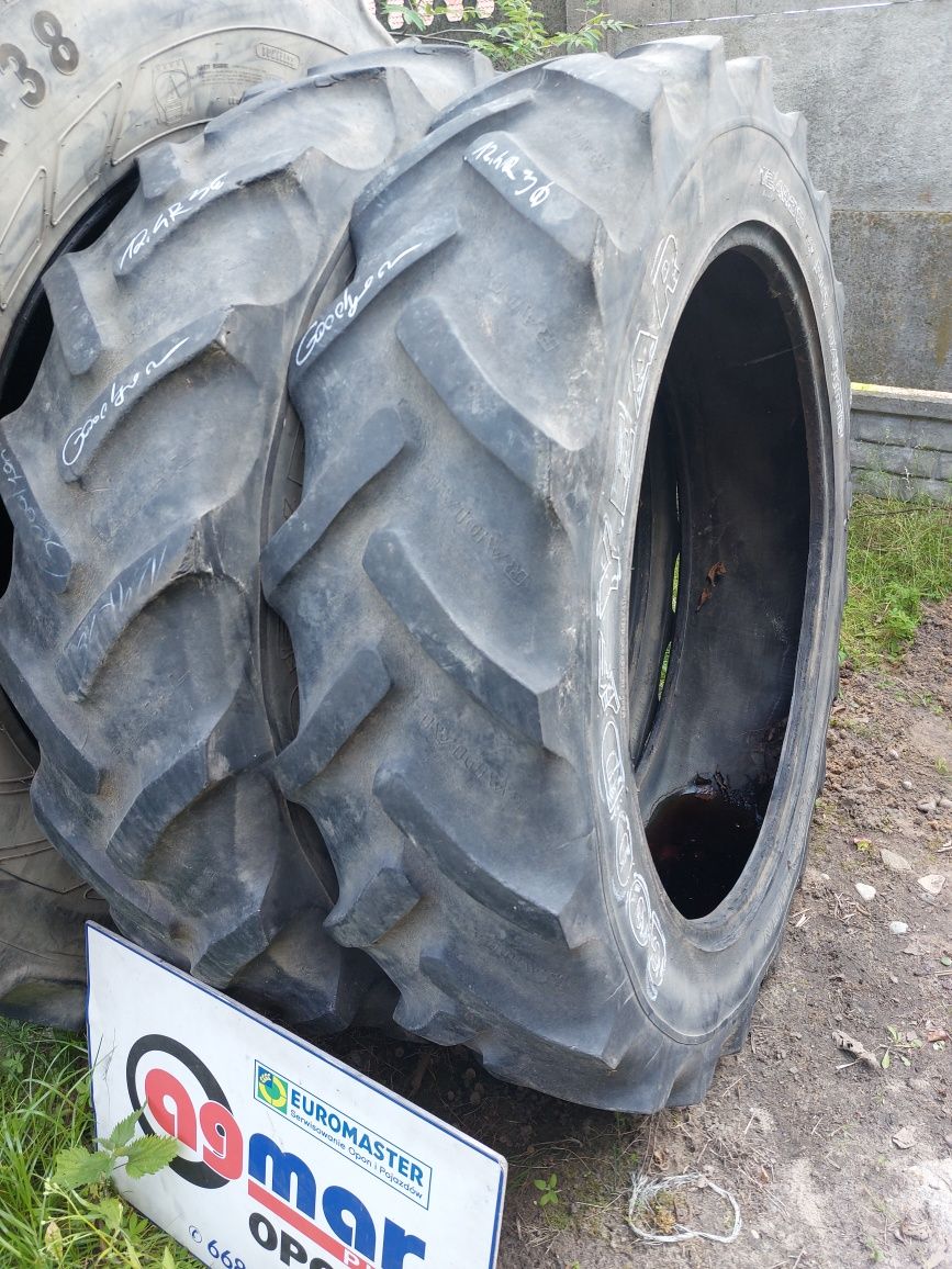 12.4R36 Goodyear opony używane rolnicze para