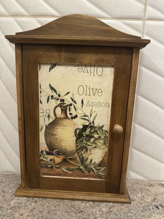 Skrzyneczka na klucze - rękodzieło Decoupage