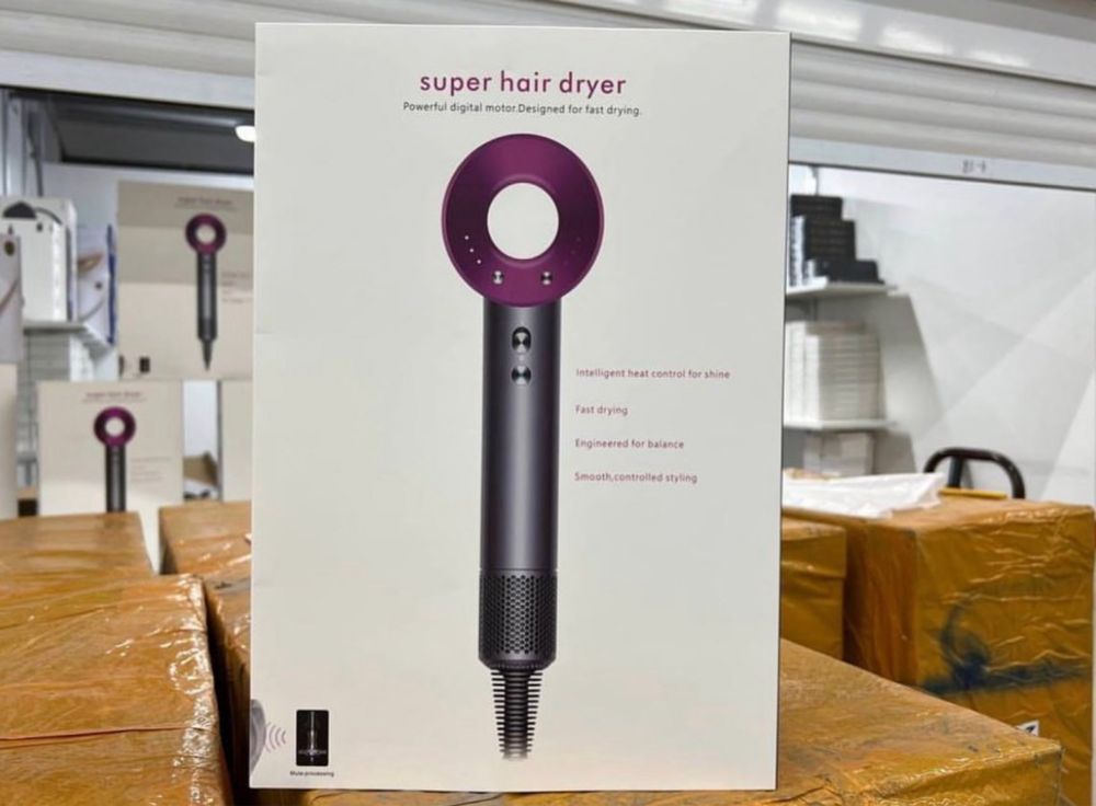 Фен для волося Dyson Supersonic HD07 (Nickel/Fuchsia)