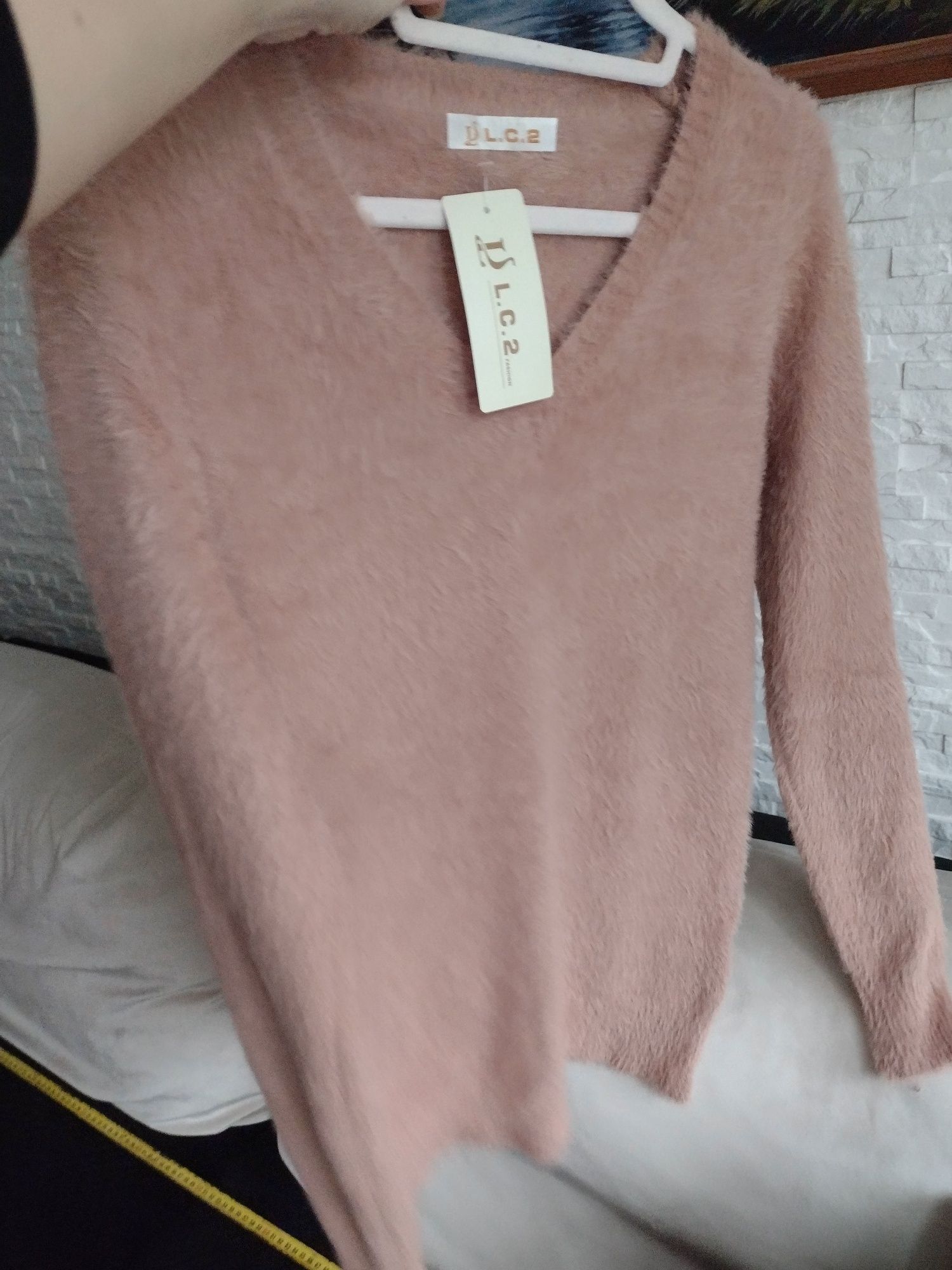 Sweter alpakowy beżowy