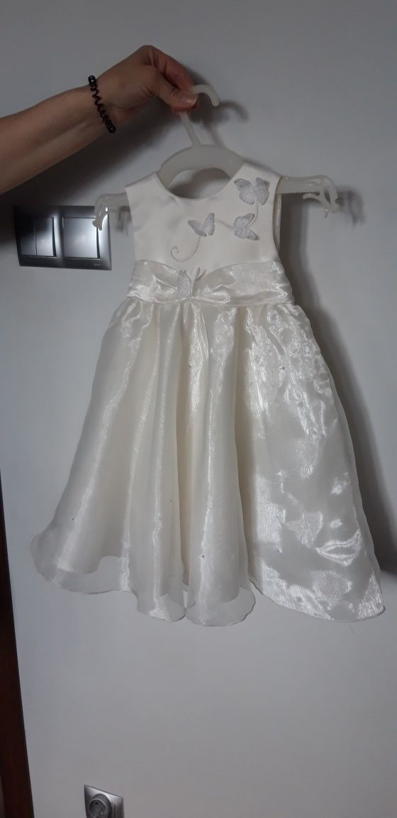 Sukienka dla dziewczynki r. 86 cm, na chrzest, wesele itp.