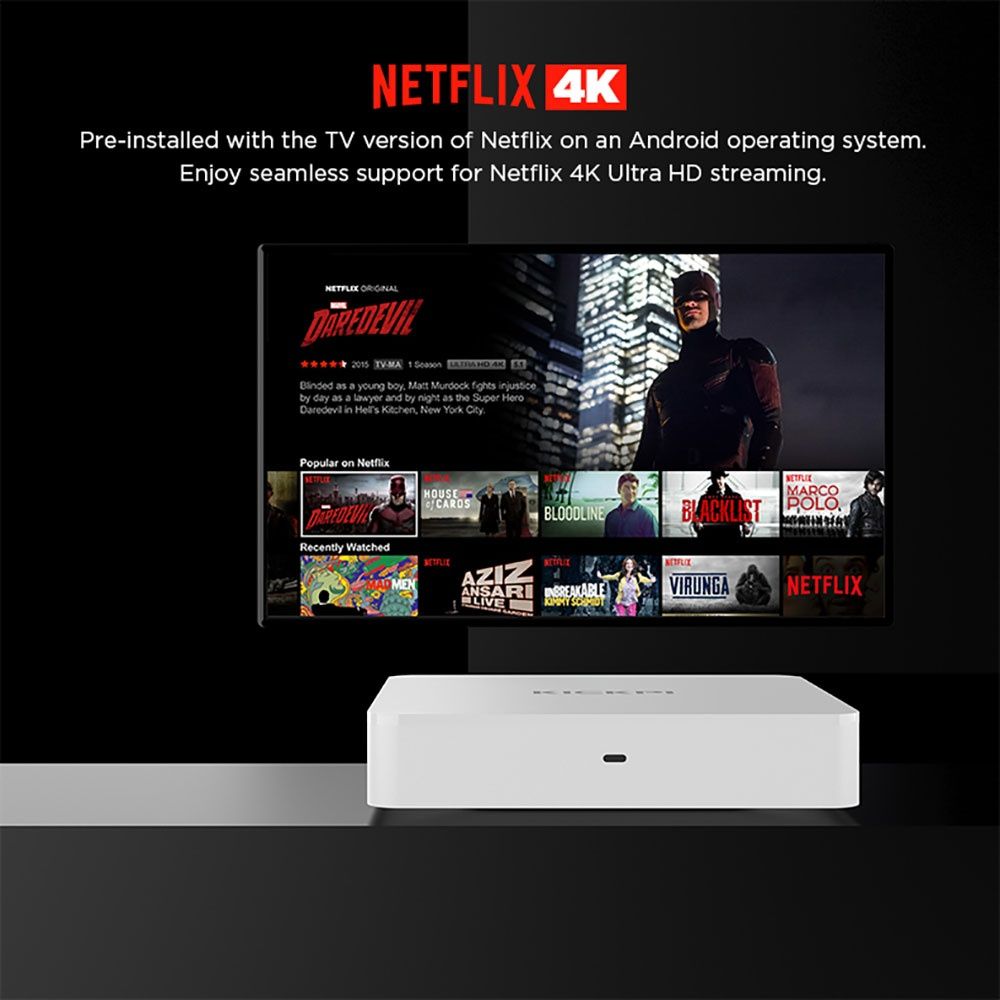 Смарт ТВ приставка Kickpi KP1 NETFLIX 2/32 Гб Android TV 12 Smart Box