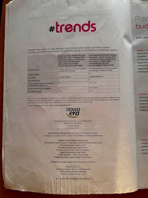 Podręcznik Trends 1 A1 Język Niemiecki