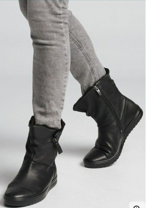 Ecco 39 ботинки жіночі зимові черевики чоботи сапоги взуття ессо