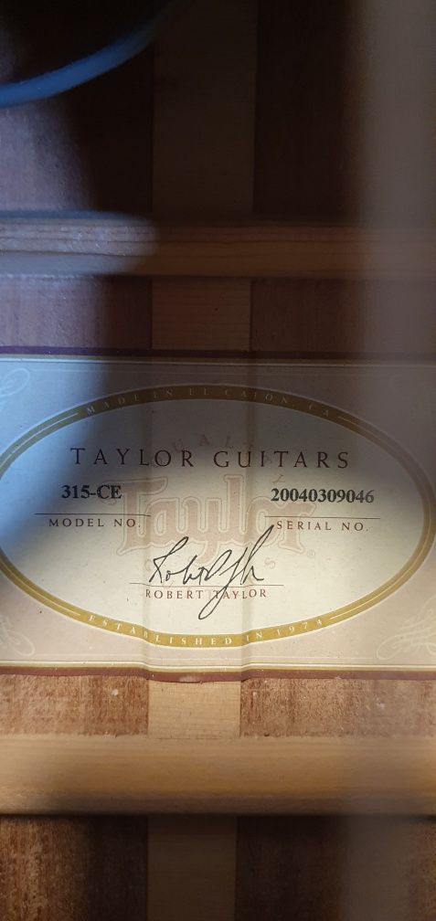Гітара напівакустична Taylor 315-CE (USA)