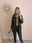 Parka zielona khaki Wow XXS 32 z kapturem