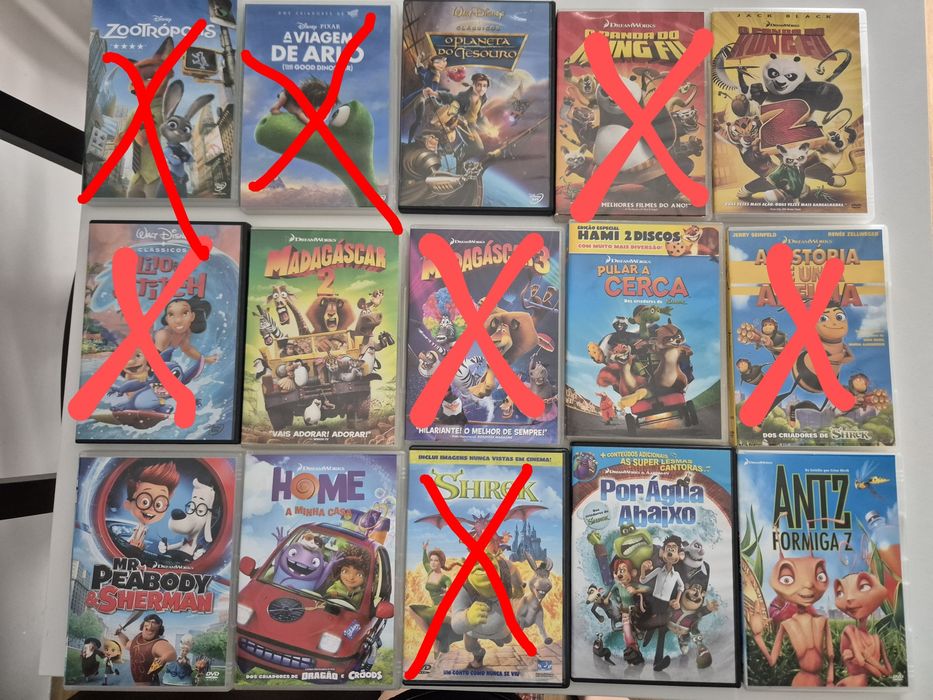 DVD'S Filmes infantis