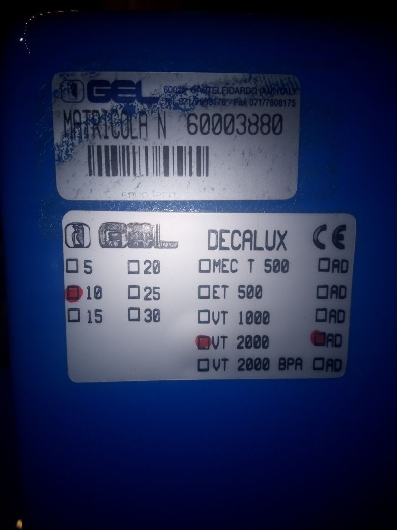 Продам умягчитель воды GEL DECALUX 10 VT 2000