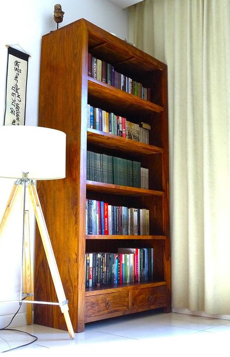 Biblioteka indyjska z litego drewna palisander w idealnym stanie!