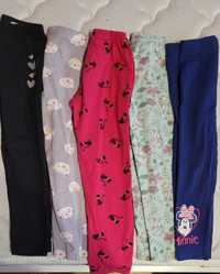 legginsy, spodnie 110, legginsy z kotami