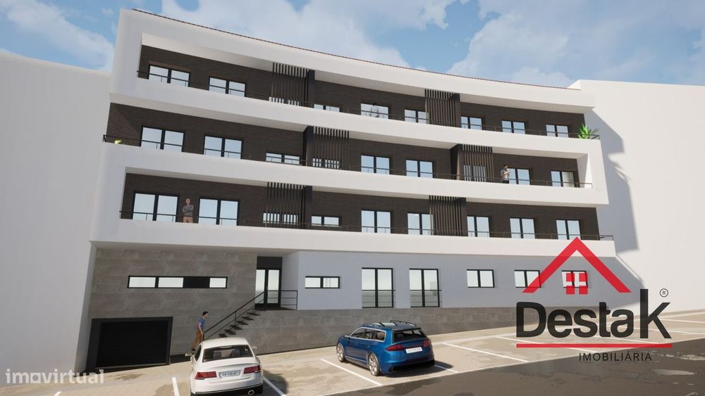 Apartamento T3 novo com duas frentes, em fase de construção.
