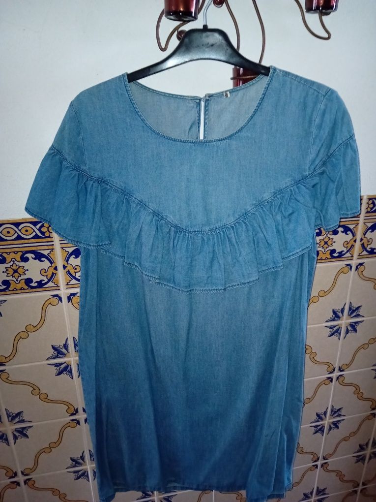 Vestidos ganga Zaŕa e Lefties ótimo estado M/L