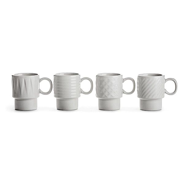 Filiżanki Sagaform Coffee do espresso 4 szt. ceramika 0,1 l