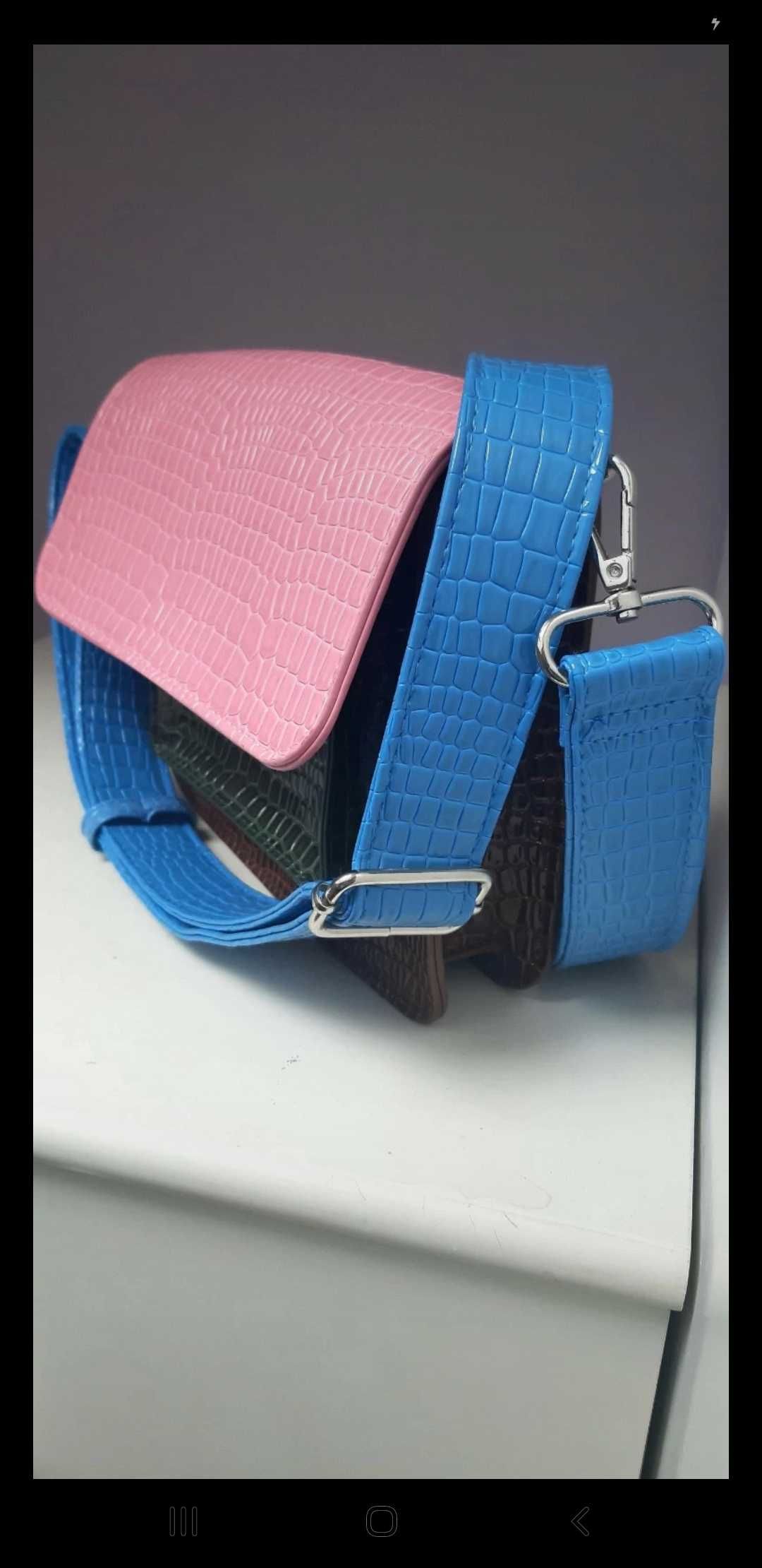 Torebka crossbody HVISK wzór krokodyli