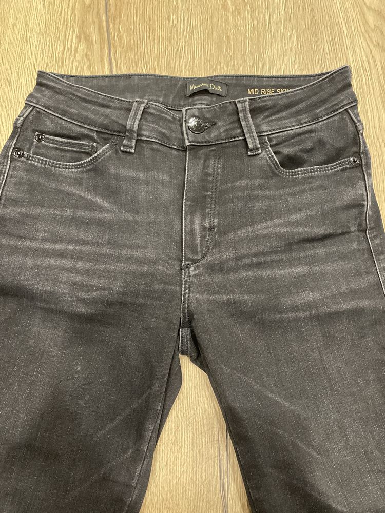 Jeansy Massimo Dutti 36 czarne