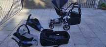 Trio de bebé Jané + base Isofix + 2 malas novas!