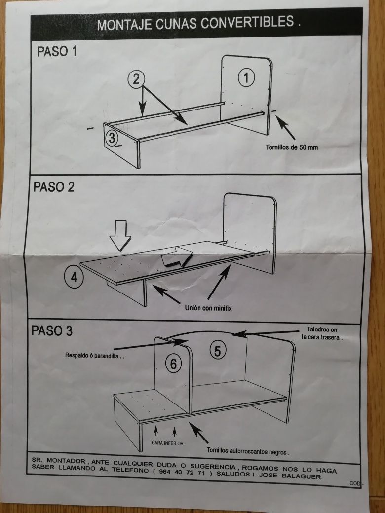 Berço convertível em cama