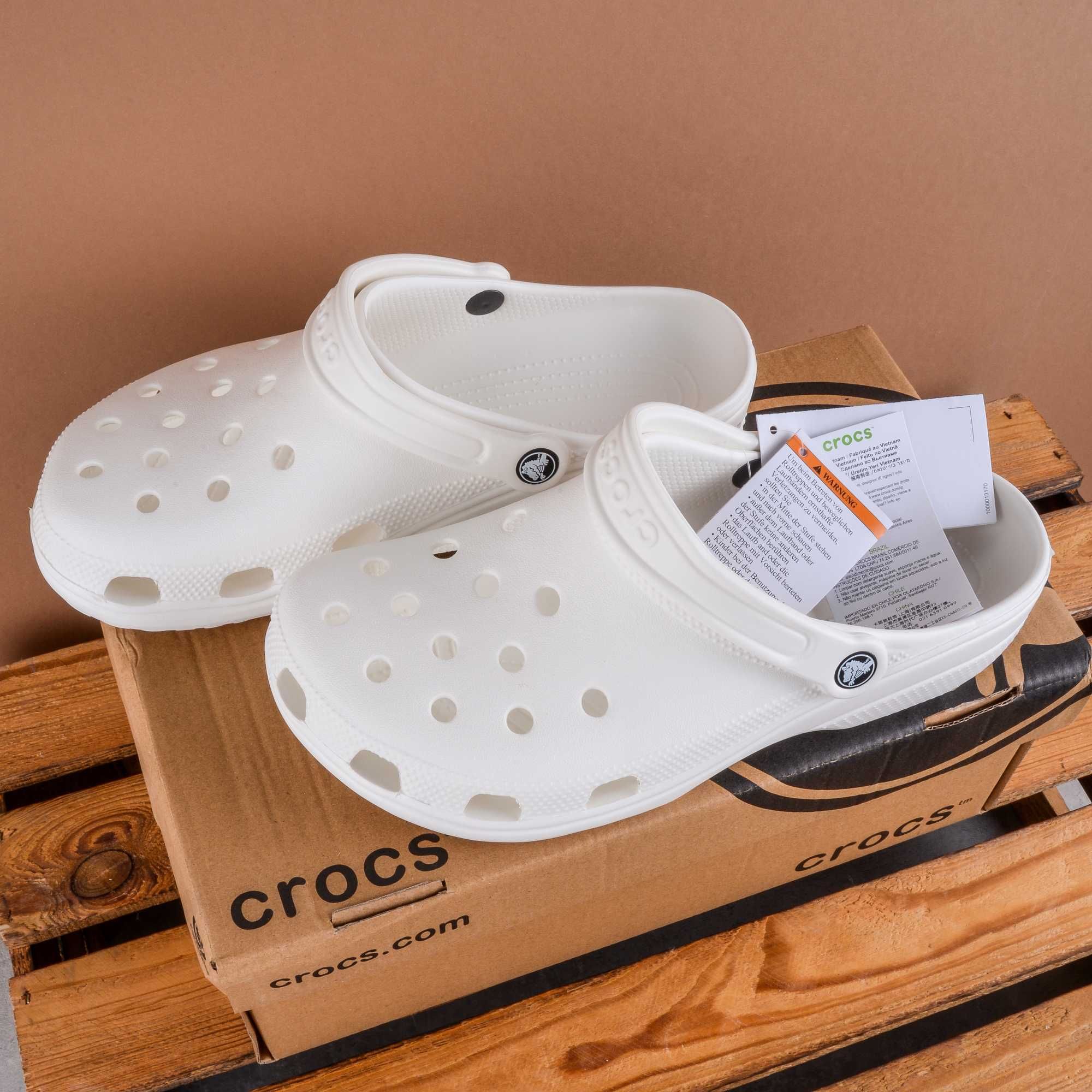 (1876) Тапочки шльопанці Crocs крокс сланці білий колір (40-45) крокс