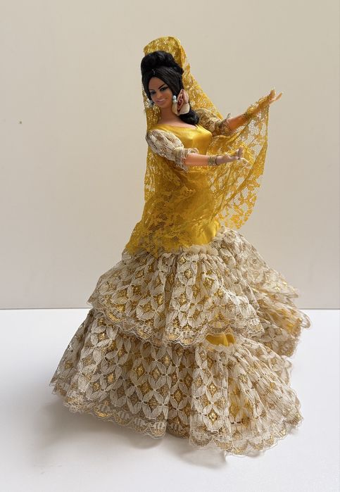 Stara lalka tancerka flamenco figurka 31 cm