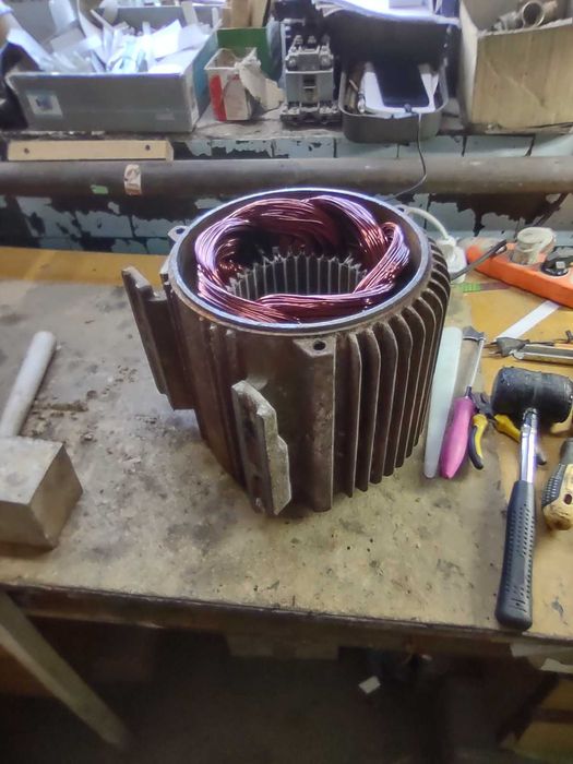 Перемотка і ремонт електродвигунів та  генераторів
