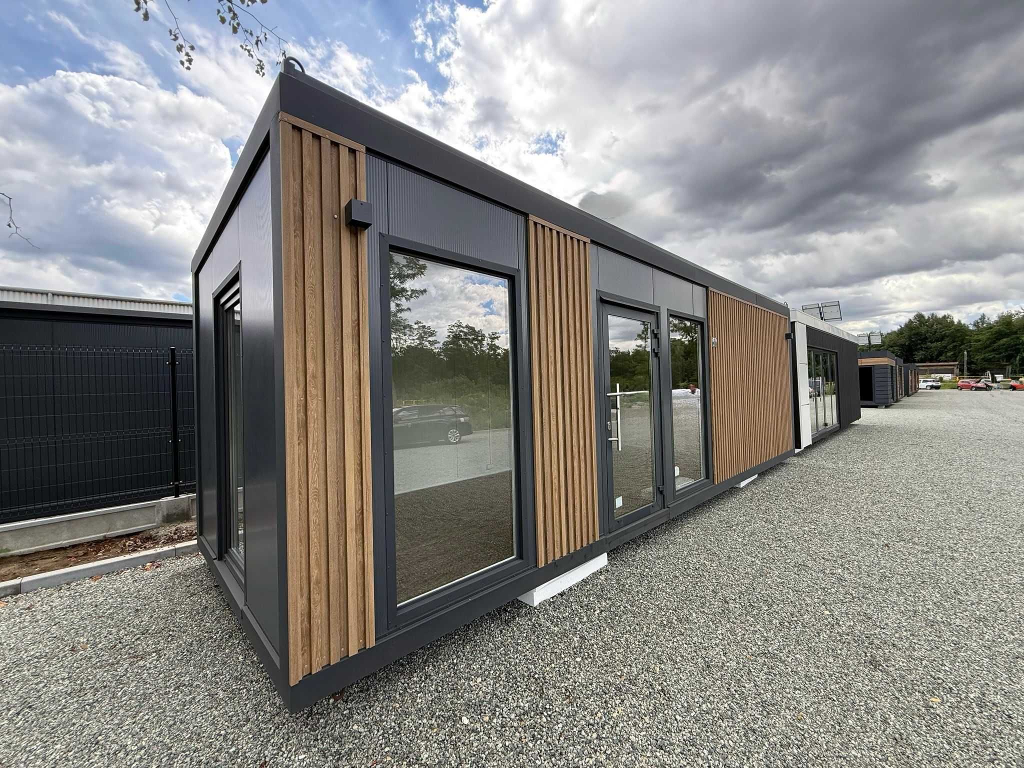 Gotowy pawilon/kontener 9x3m (900x300 cm). Biurowy/usługowy/handlowy