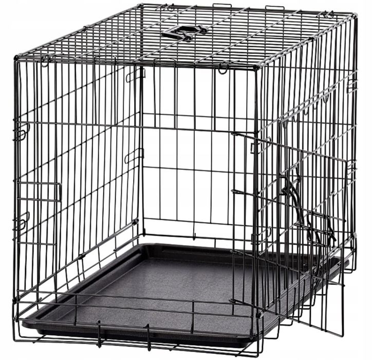 Duża Klatka Kojec Dla Zwierząt Psów Psa Królika Metalowa 90x56x63 cm