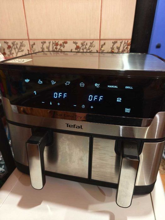Аэрогриль Тефаль мультипечь TEFAL мультипіч аерогриль Dual Easy Grill