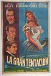 Cartaz antigo cinema original de 1948